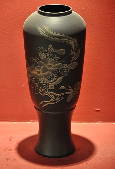 水滸瓶(黑陶)